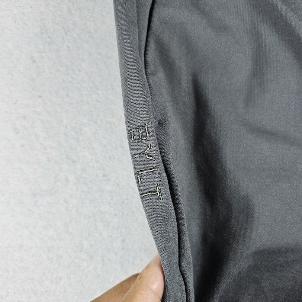 BYLT Everyday Pants Womens Large Ash Gray Lightweight Office Casual Stretch - Picture 3 of 16